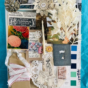 Scrapbook Vintage Flatlay Scrapbooking Colagem Artesanato Efêmera