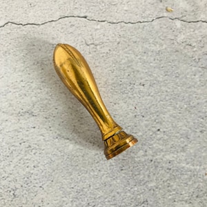 Antike Messing Wachs Siegel Stempel