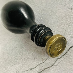 アンティークエボニーの希少なビクトリア朝の印章