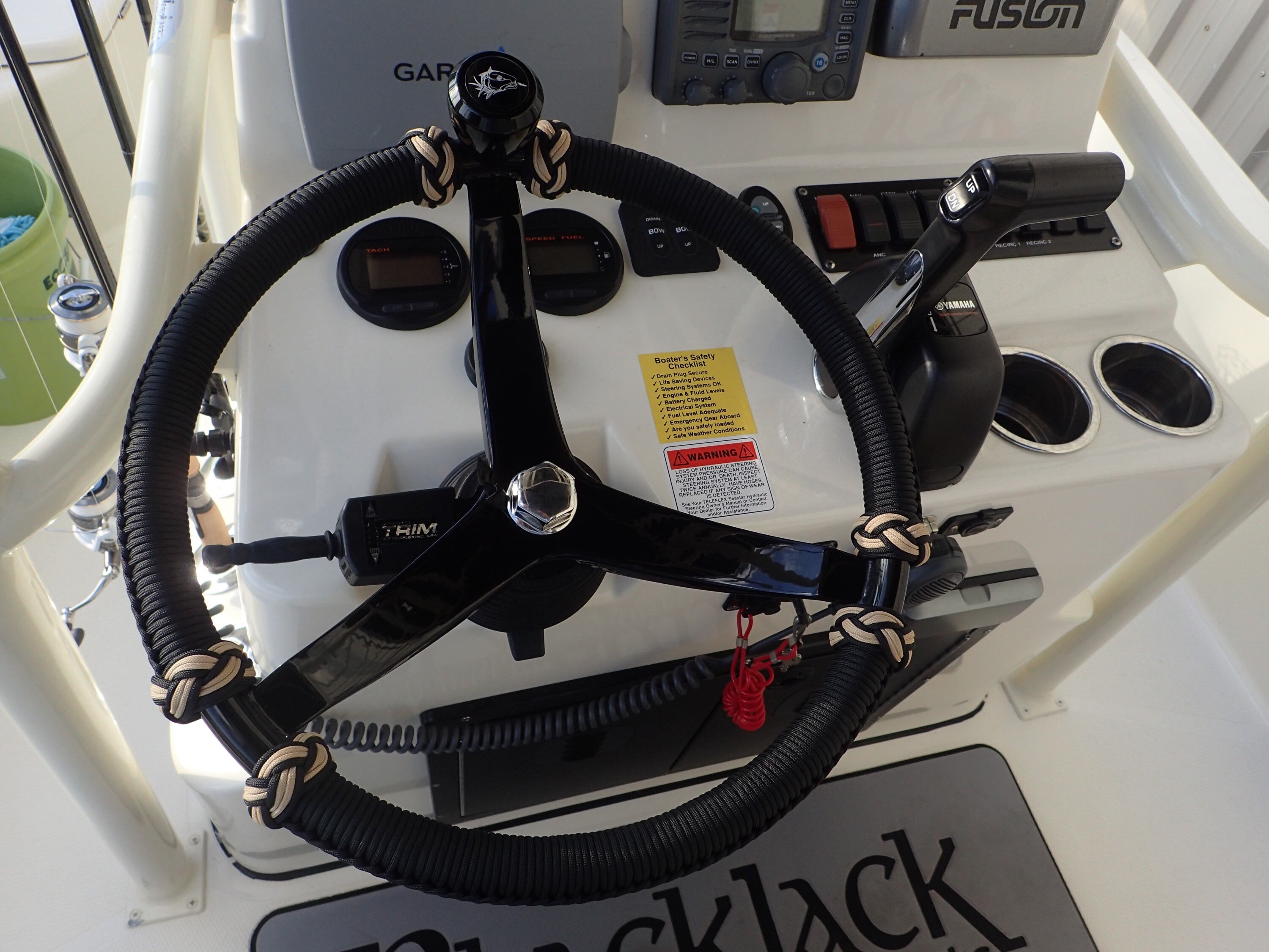 15 1/2 Deluxe SS Knob Gemlux Boat Steering Wheel Paracord Etsy Denmark