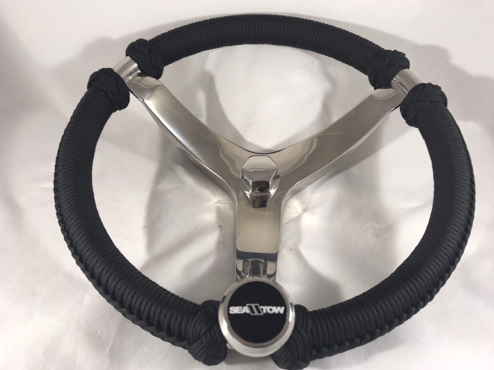 Gemlux Boat Steering Wheel Stainless Steel Paracord Wrapped Etsy