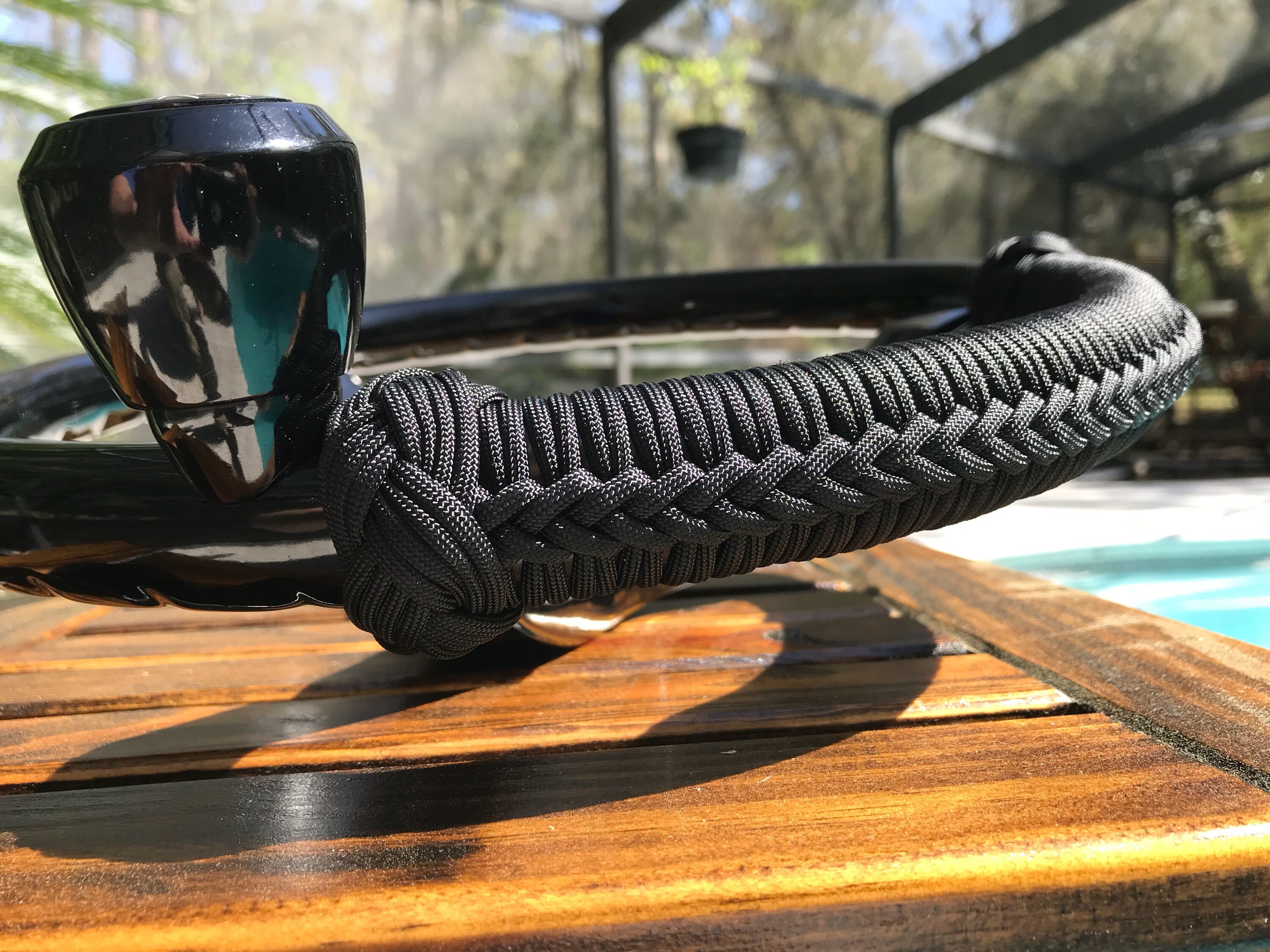 13 1/2 Deluxe SS Knob by Gemlux Boat Steering Wheel Paracord Etsy