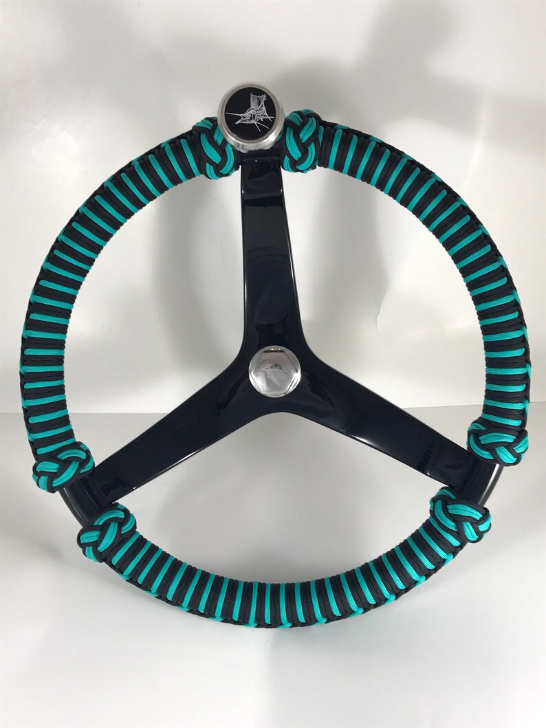 Gemlux Boat Steering Wheel Stainless Steel Paracord Wrapped Etsy