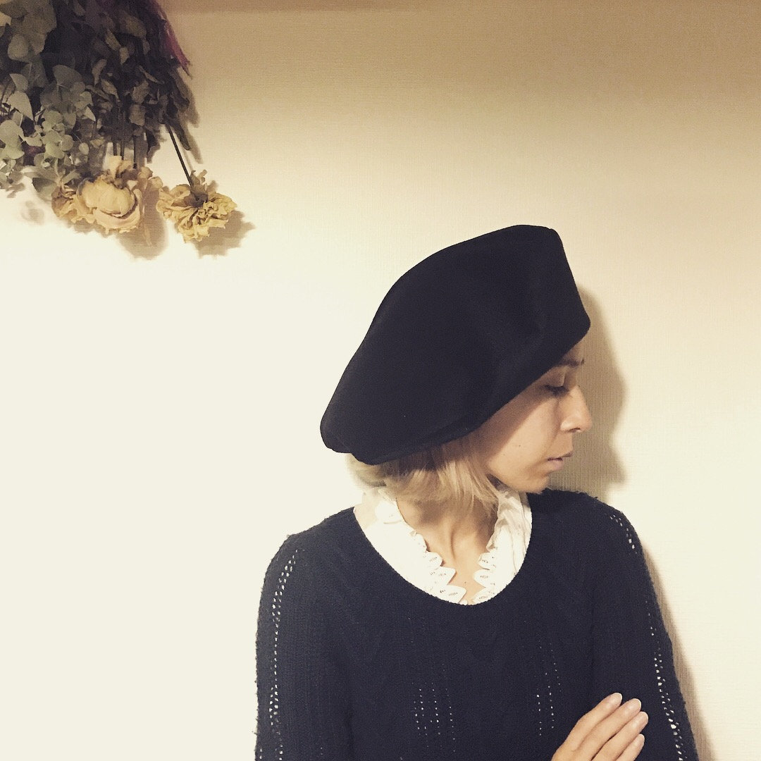 Oversized Beret Black Wool | Etsy Australia