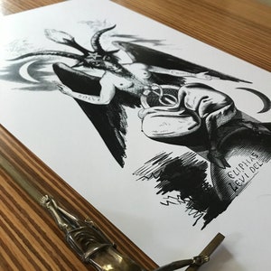 Baphomet Occult Art Poster Print