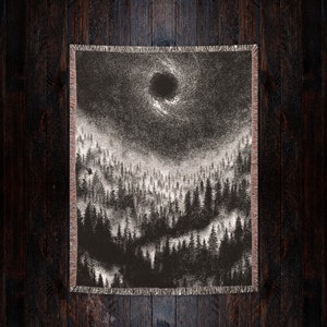 Altar Of Sorrow Darkness Falls Woven Art Blanket