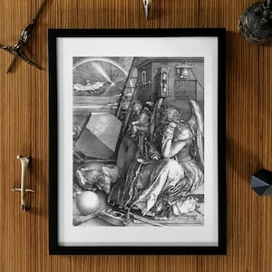 Melancholy Albrecht Dürer Framed Art Poster