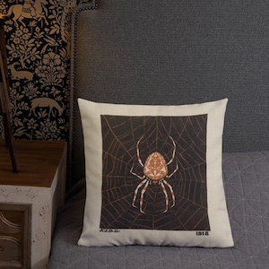 Spider in a Web Julie de Graag Pillow