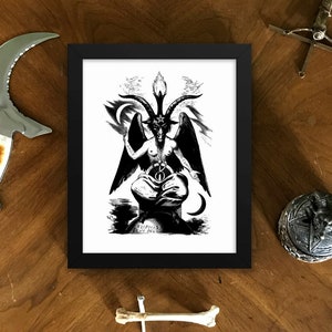 Baphomet Occult Framed Art Poster