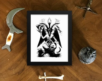 Baphomet Occult Framed Art Poster