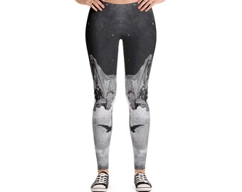 Gustave Doré The Raven Dark Art Leggings