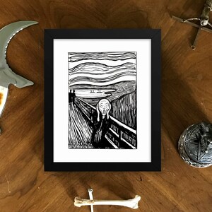 The Scream Edvard Munch Framed Art Poster