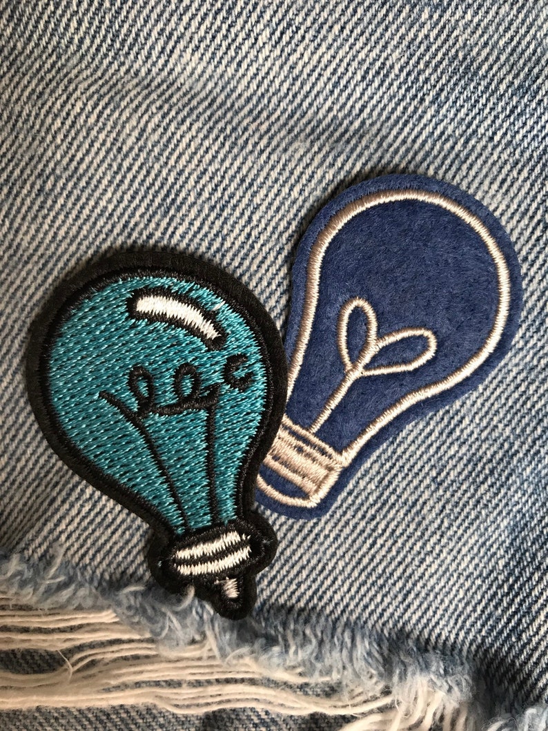 Light bulbs Iron on patch