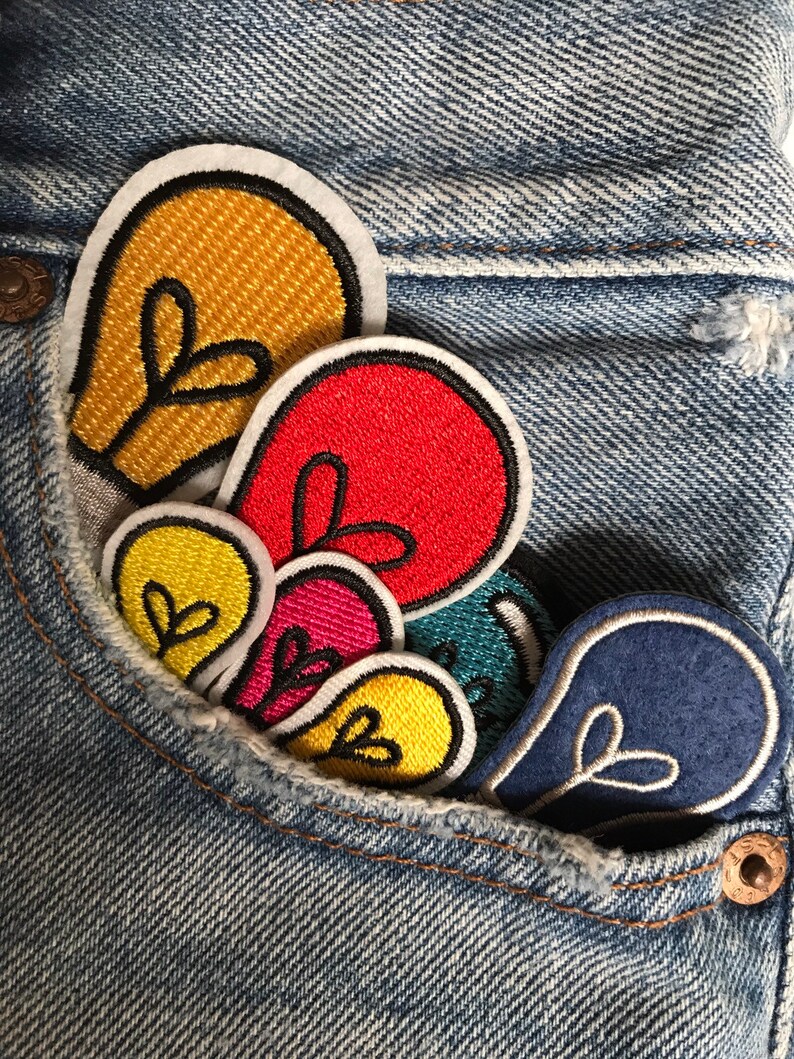 Light bulbs Iron on patch