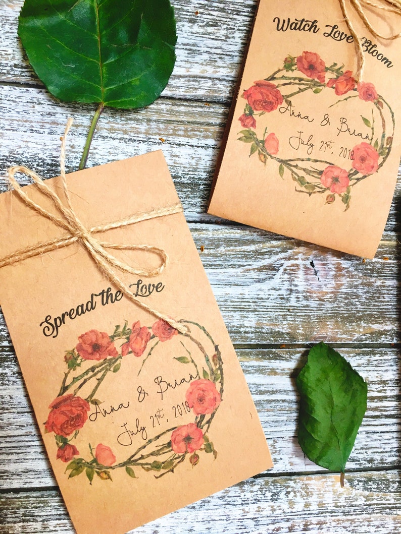 Navy blue Wedding 100 Flower Seed Favors Boho Wedding Favors custom seed packets - Wedding Favor Wedding flower seeds packets