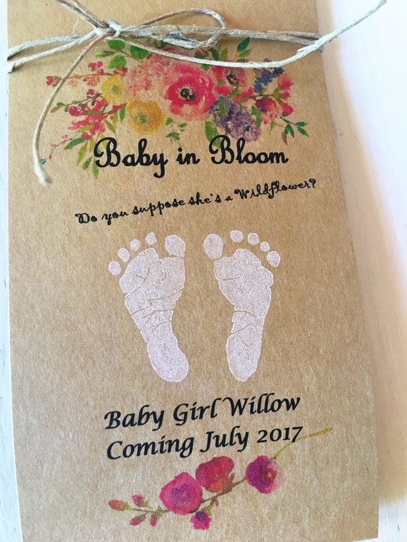 baby shower flower favors