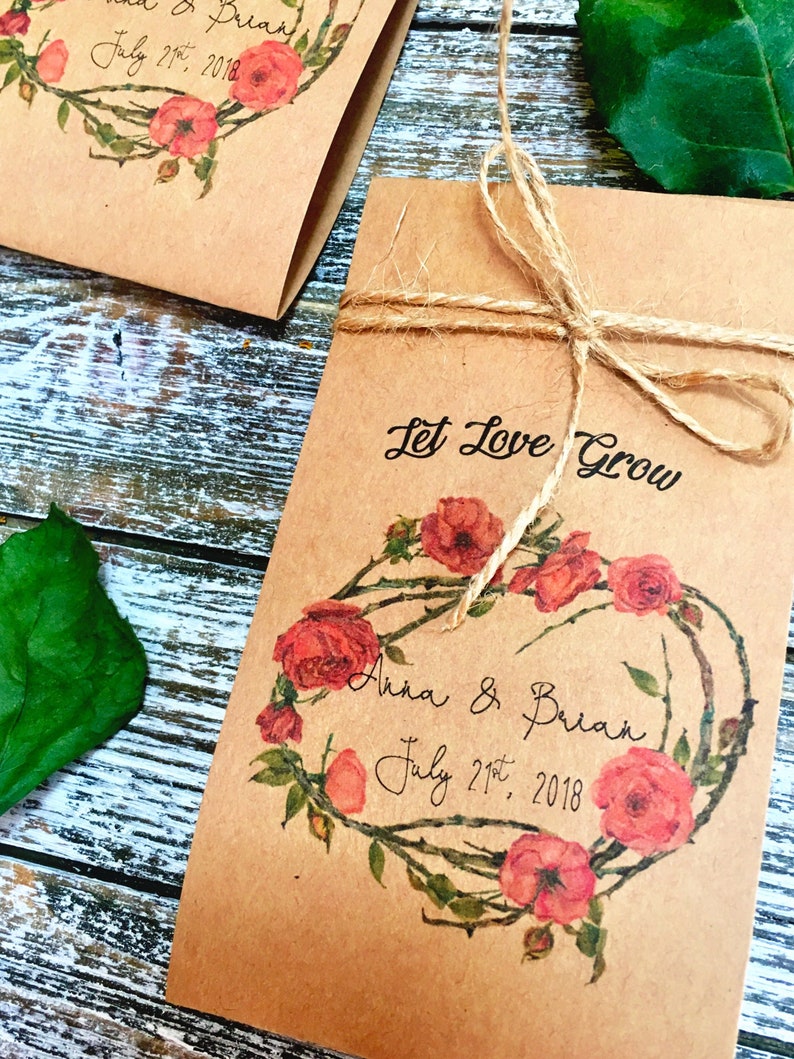 Navy blue Wedding 100 Flower Seed Favors Boho Wedding Favors custom seed packets - Wedding Favor Wedding flower seeds packets