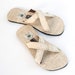 X-slips made of hemp with rubber sole, slippers, slippers 