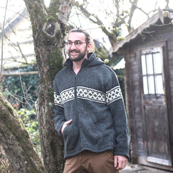 Grey fleece hotsell cardigan
