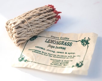Incense strings lemongrass hand-rolled, incense