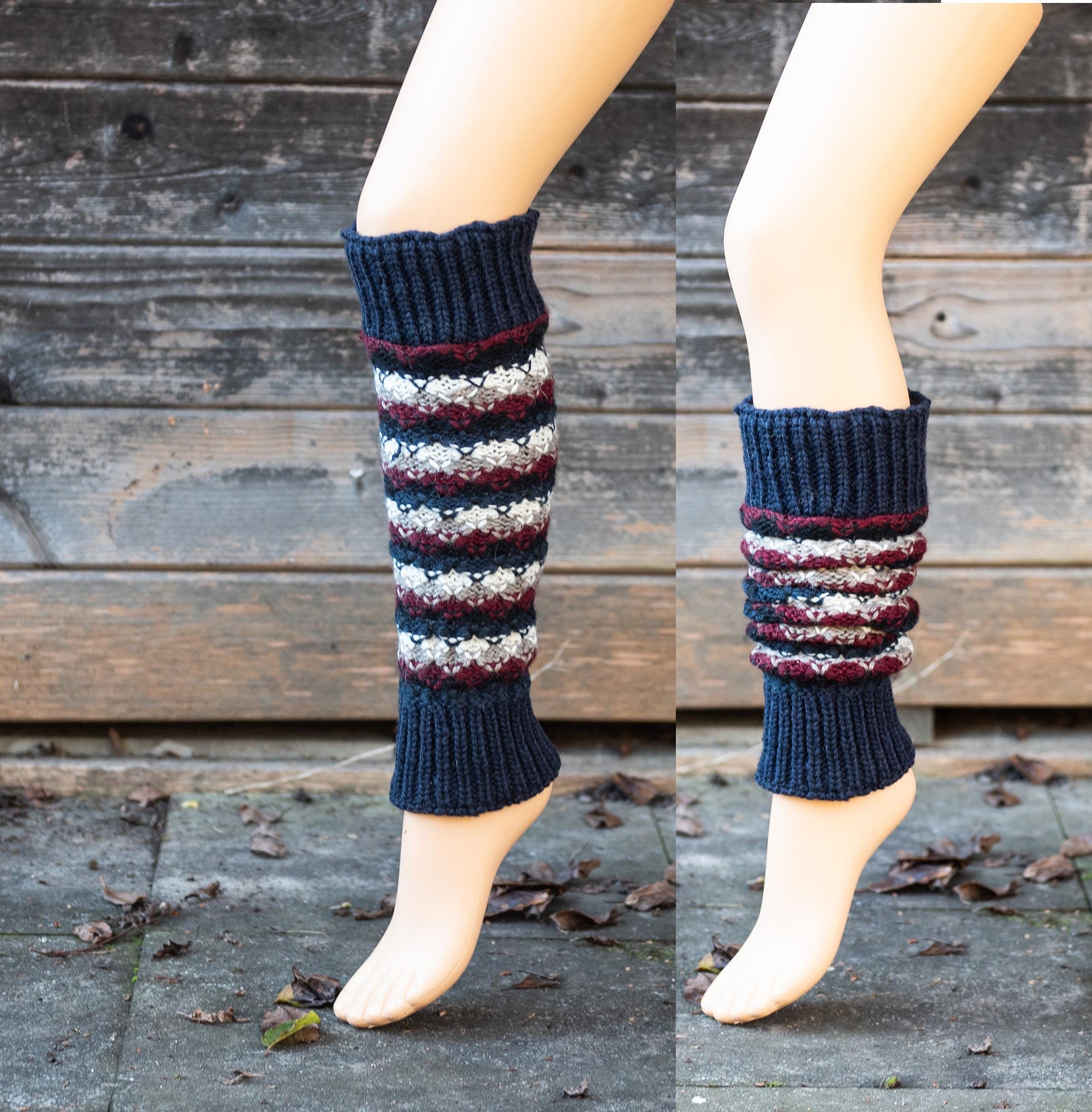 Set Calze E Guanti Scaldamuscoli Blulu | A Righe | Senza Dita | Per Donna | Per Yoga, Fitness E Moda - Foto 7