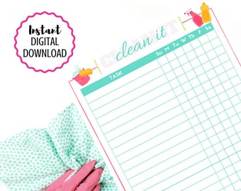 Printable Weekly Cleaning Checklist