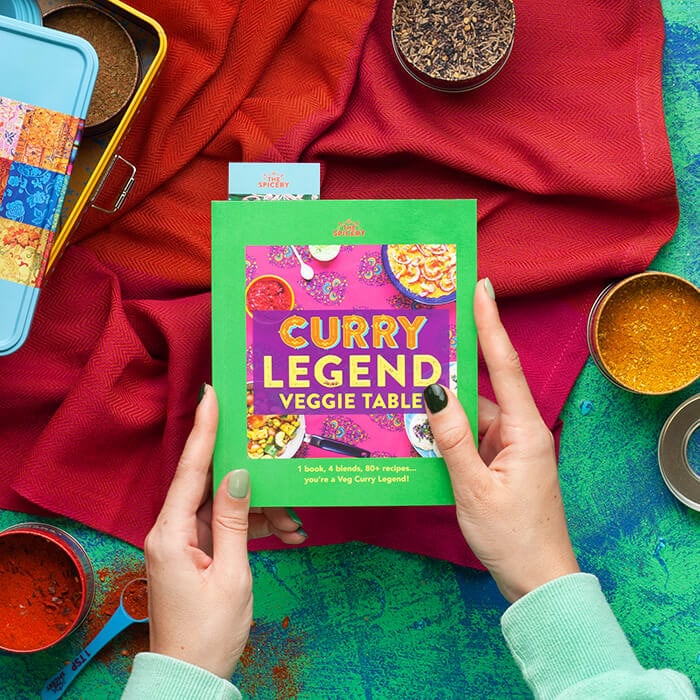 The Spicery's Curry Legend Veggie Table Cookbook Kit