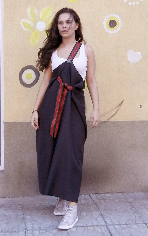boho pinafore dress