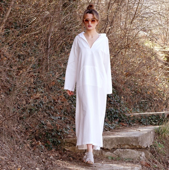 hooded caftan