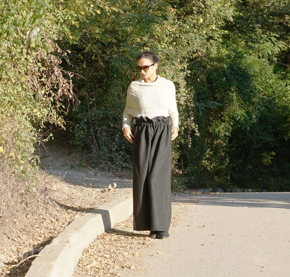 high waisted cloth pants