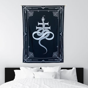 Black Metal Tapestry Etsy