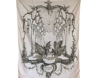 Artwork From 1700s Human Butterfly French Theatre Tapestry Wall Hanging Home Dorm Uni Student Room Deco Witchy Spiritual Decor Occult Wiccan