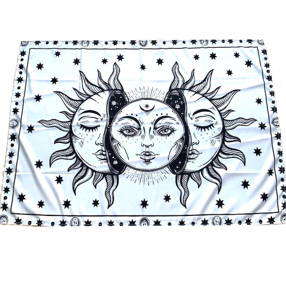 Sun Moon Tapestry Wall Hanging Spiritual Art Throw Home Dorm Uni Room Decor Backdrop Beach Park Picnic Blanket Witchy Hippie Boho Decoration Etsy