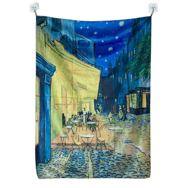 Cafe Terrace At Night Vincent Van Gogh Vintage French Iconic Art Wall Hanging Tapestry Home Dorm Room Decor Famous Painting Spiritual Gift