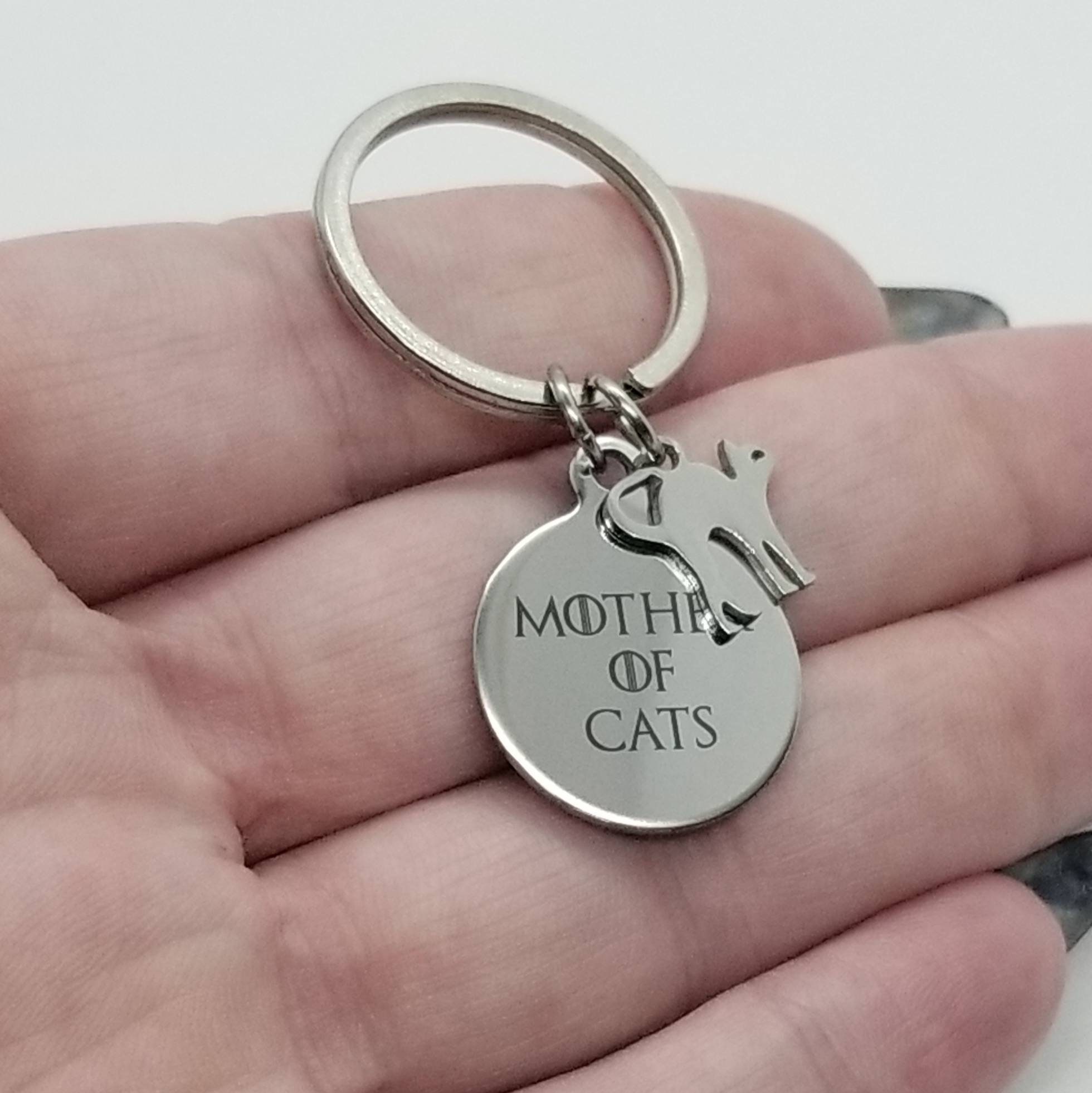 Mother Of Cats Keychain Game Of Thrones Keychain Gift For Cat