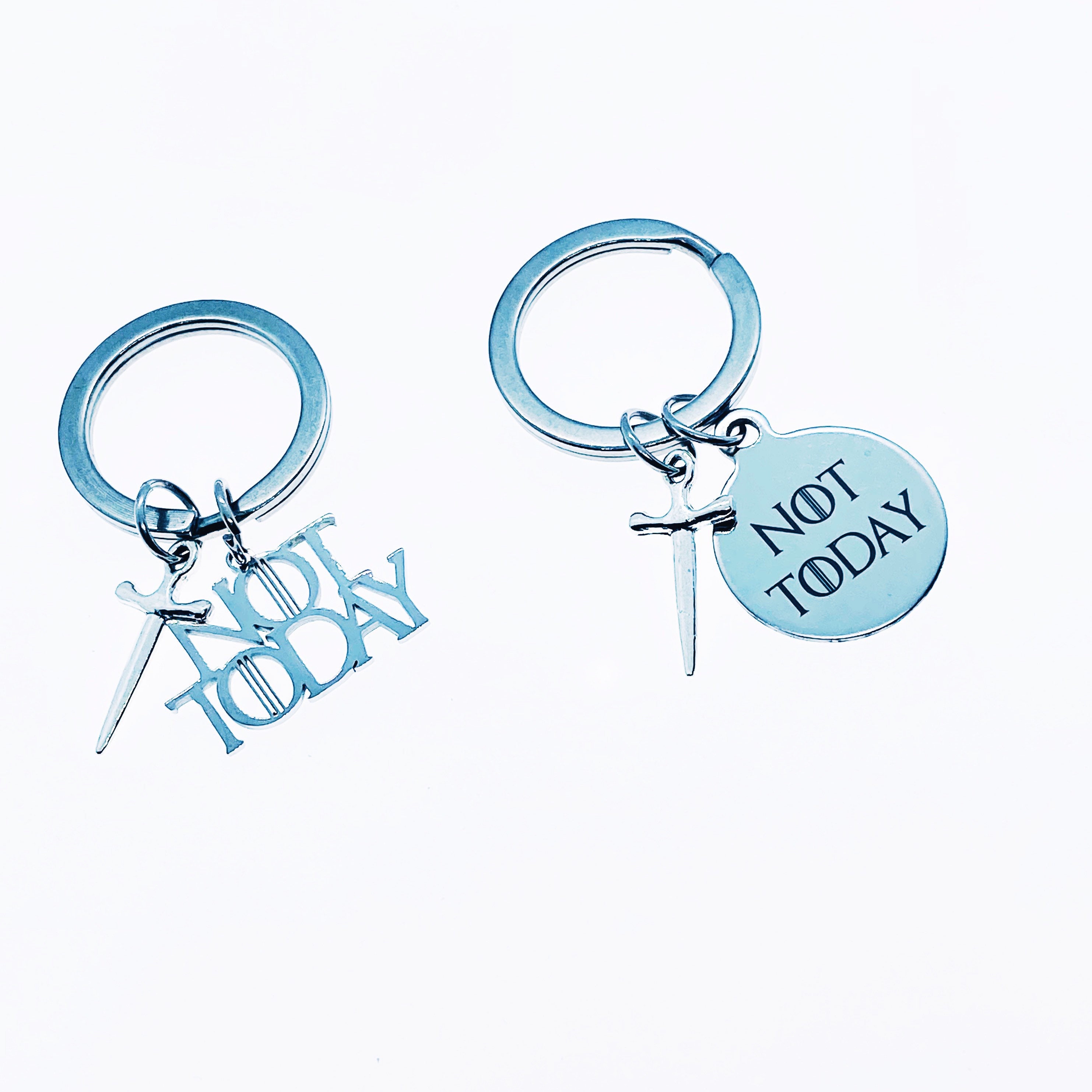 Arya Stark Keychain Not Today Keychain Arya Not Today Game Of Thrones Keychain Game Of Thrones Gift Arya Stark