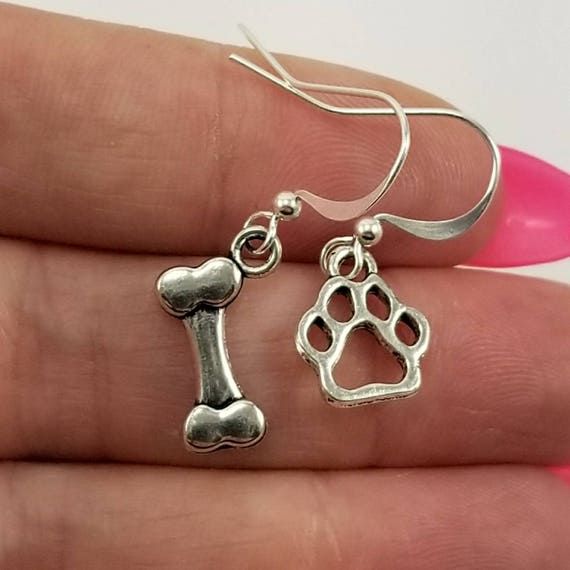 Dog Earrings Cute Earrings Dog Lover Earrings Mismatched Etsy