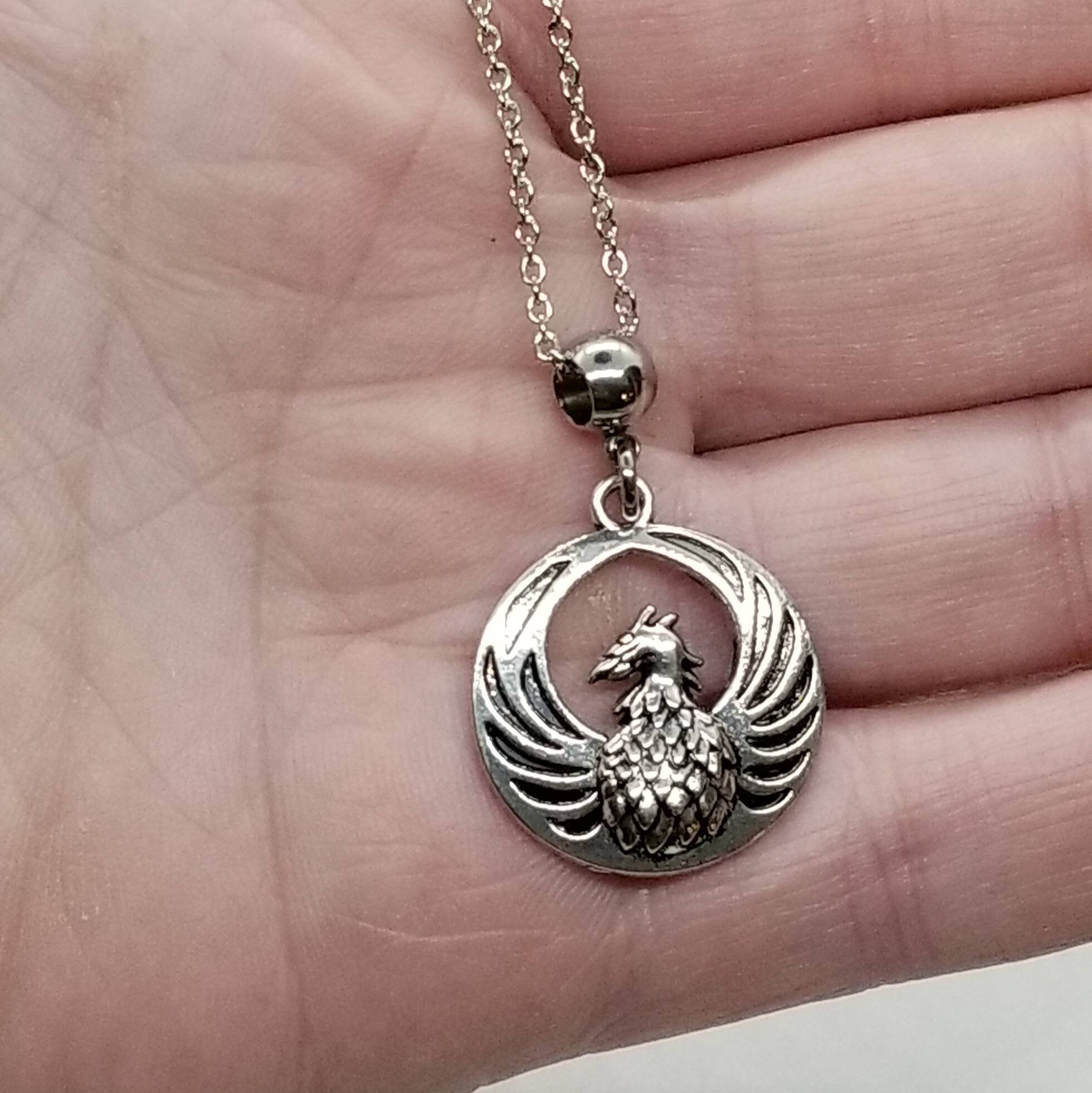 Phoenix Necklace Phoenix Jewelry Unisex Phoenix Necklace Etsy