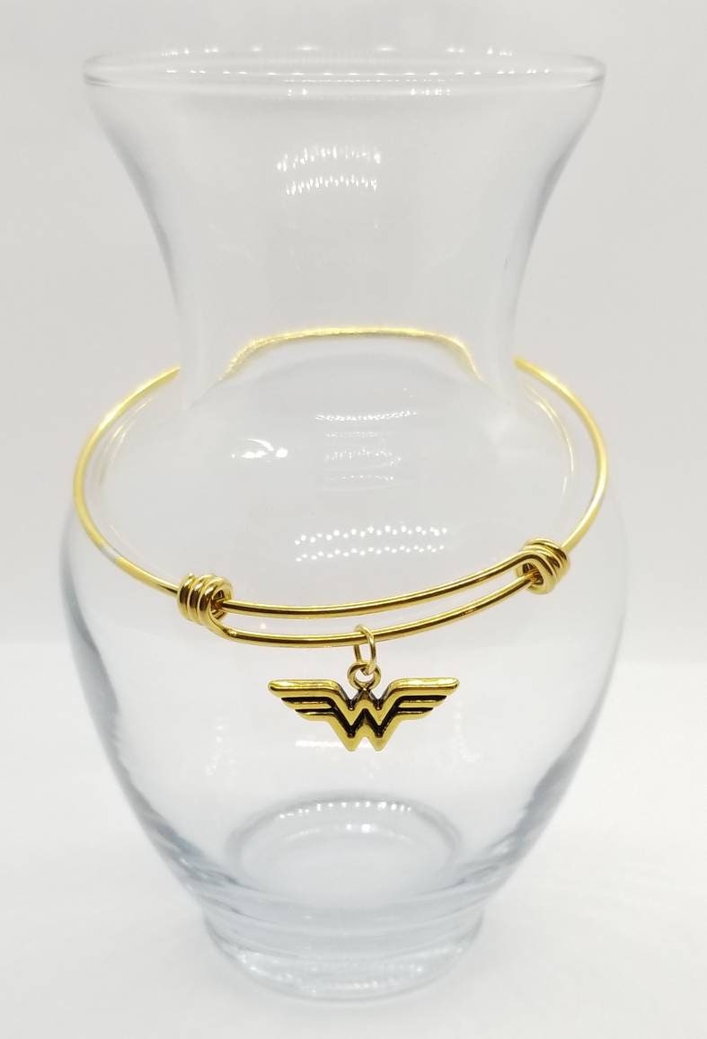 Wonder Woman Bangle Birthstone Bangle Wonder Woman Jewelry Gift