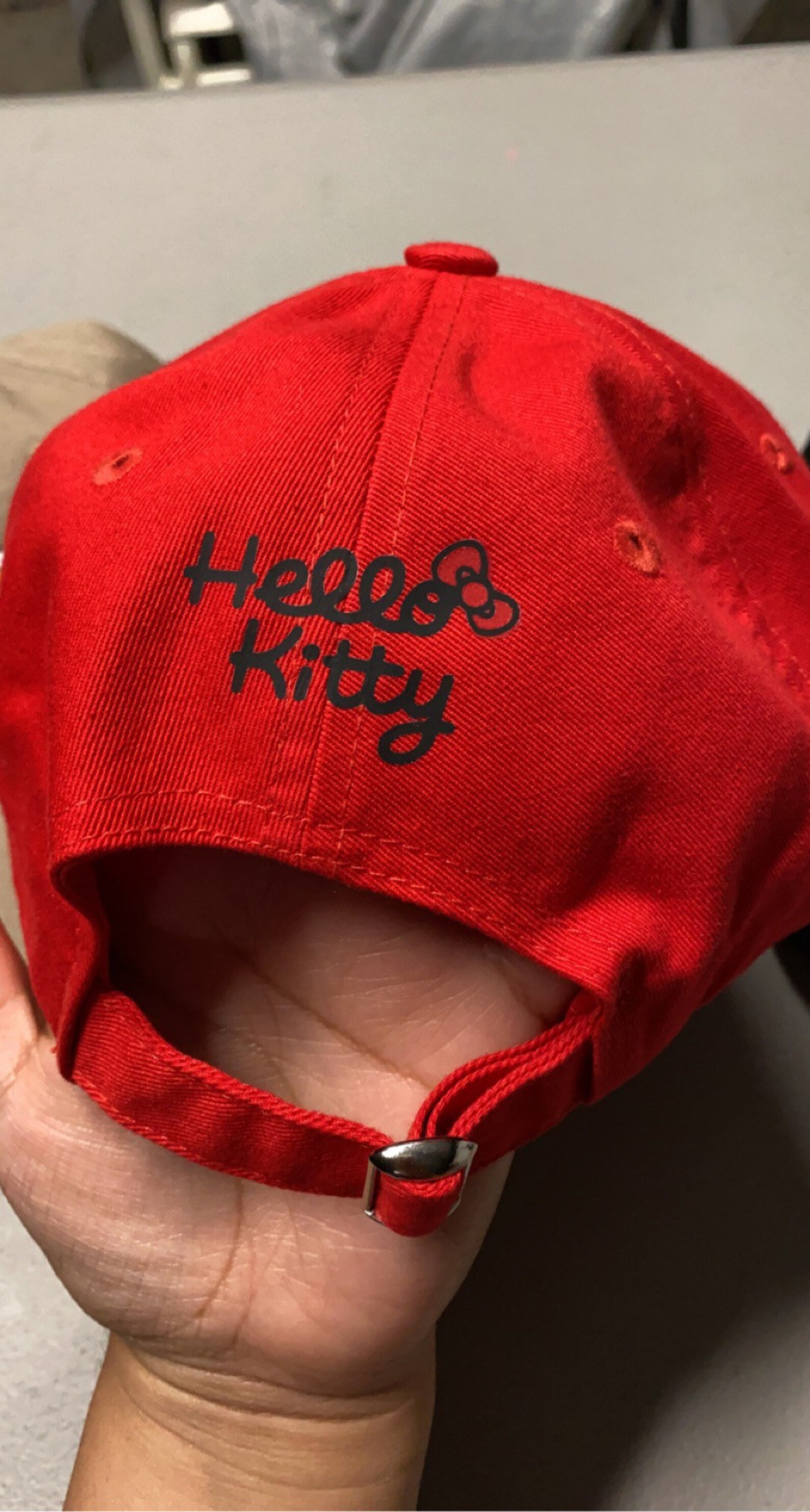 Hello Kitty Cap READY to SHIP Comfortable Adjustable Adult Hat Etsy
