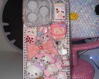 Kawaii bling junk iPhone cases