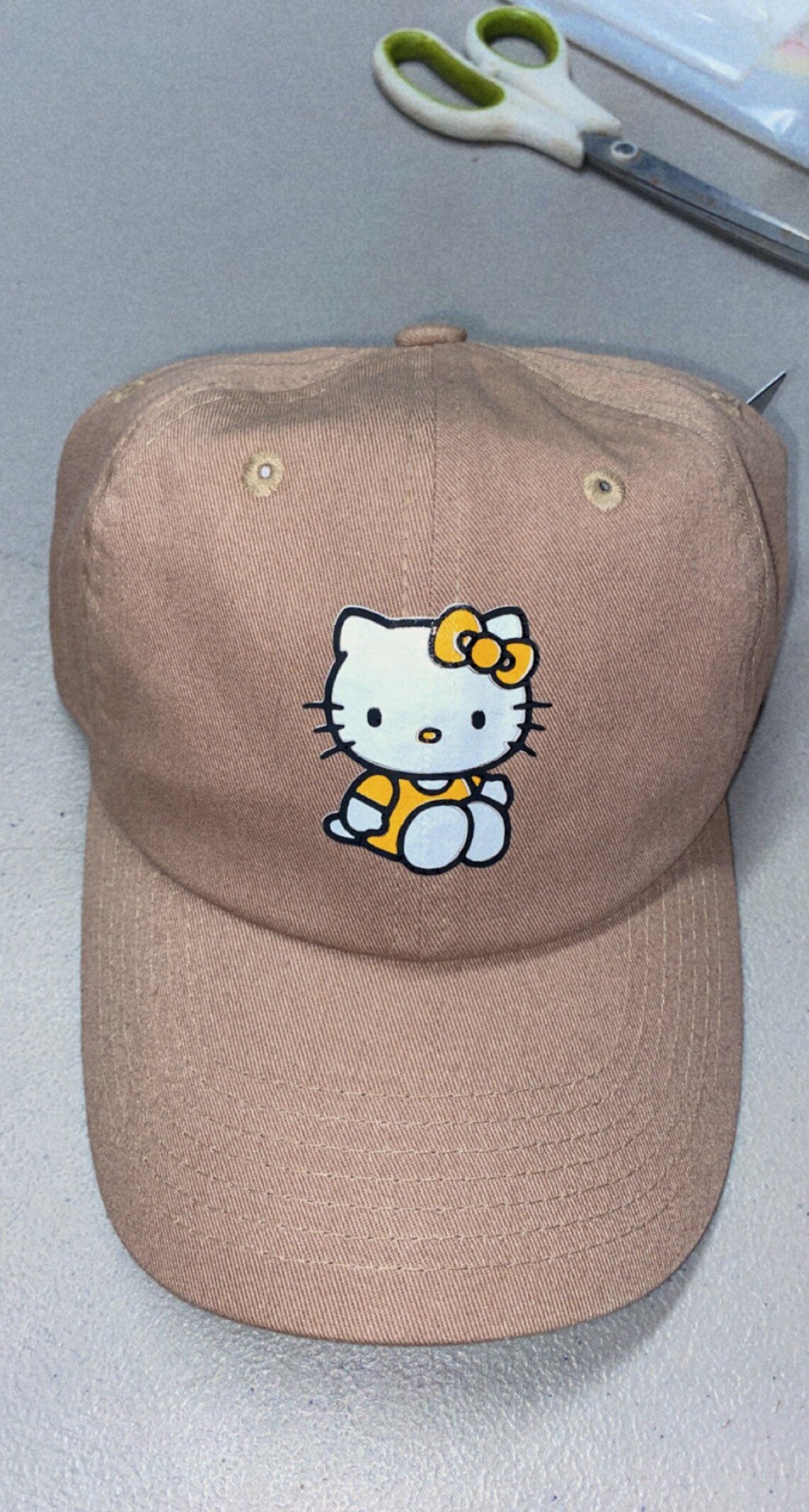 Hello kitty cap READY to SHIP comfortable adjustable adult hat Etsy