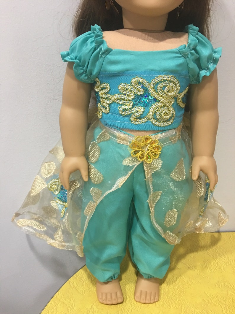 Princess Jasmine Crop Top Pants Fits Like 18 American - Etsy