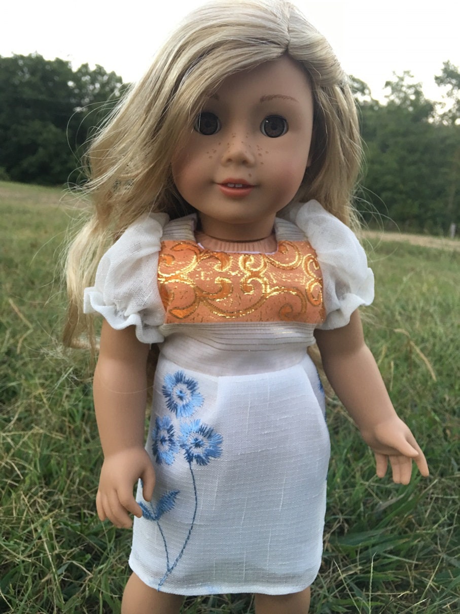 Embroidered Sparkly Doll Dress Costume Outfit Gown Fits like Etsy