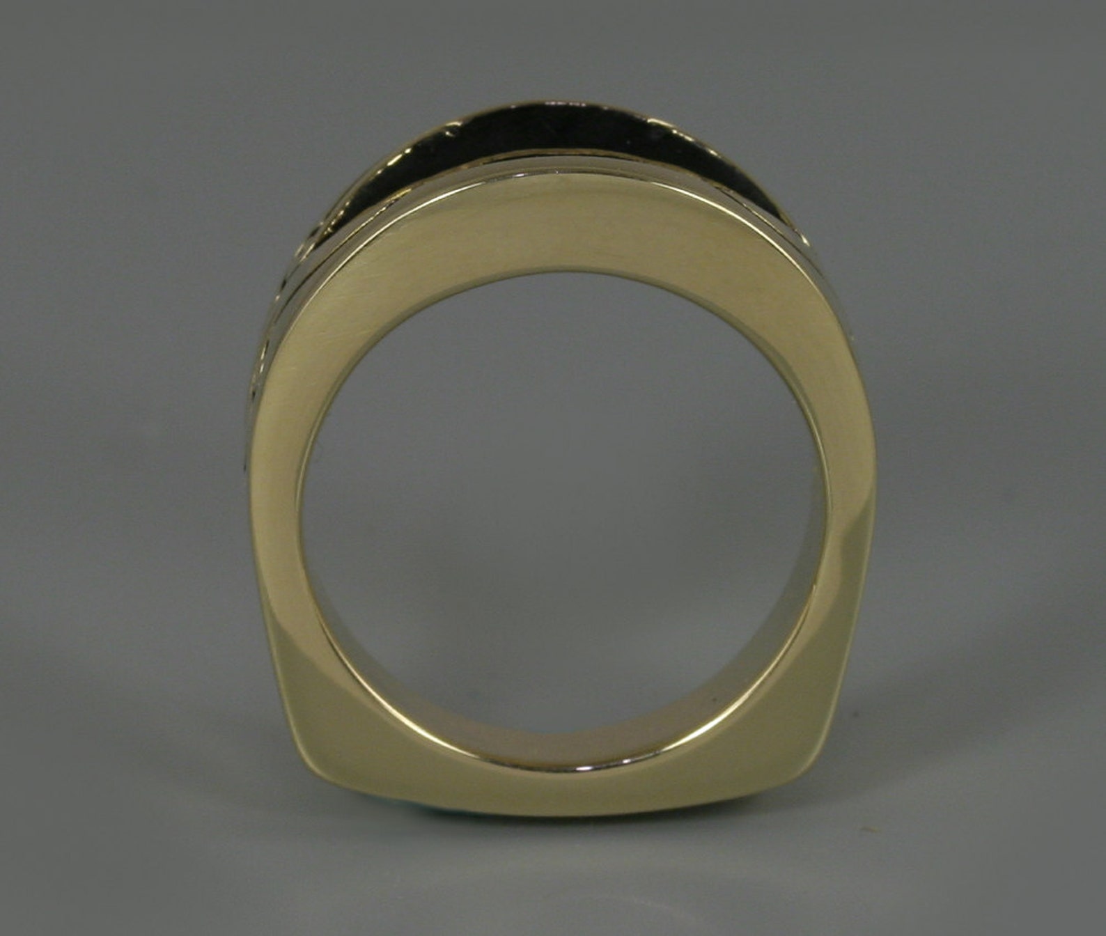 Mens 14kt Chinook Salmon Ring with Diamond Moon Wildlife Etsy