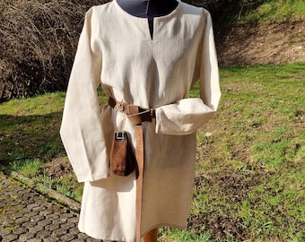 Leinen Kinder Tunika, Ritter und Wikinger Hemd, Leinen natur, Jungen und Mädchen Mittelalter Kostüm, LARP, SCA, Cosplay Kostüm, Toraxacum