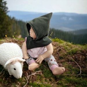 Capucha vikinga para bebés, niños pequeños y niños, capucha Skjoldehamn, Toraxacum |Wi-Ba-W|