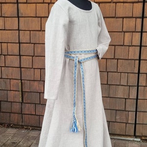 Kinder Mittelalter Kleid, Wikinger Kleidung Mädchen, Unterkleid LARP, SCA, Cosplay, Toraxacum Bild 3