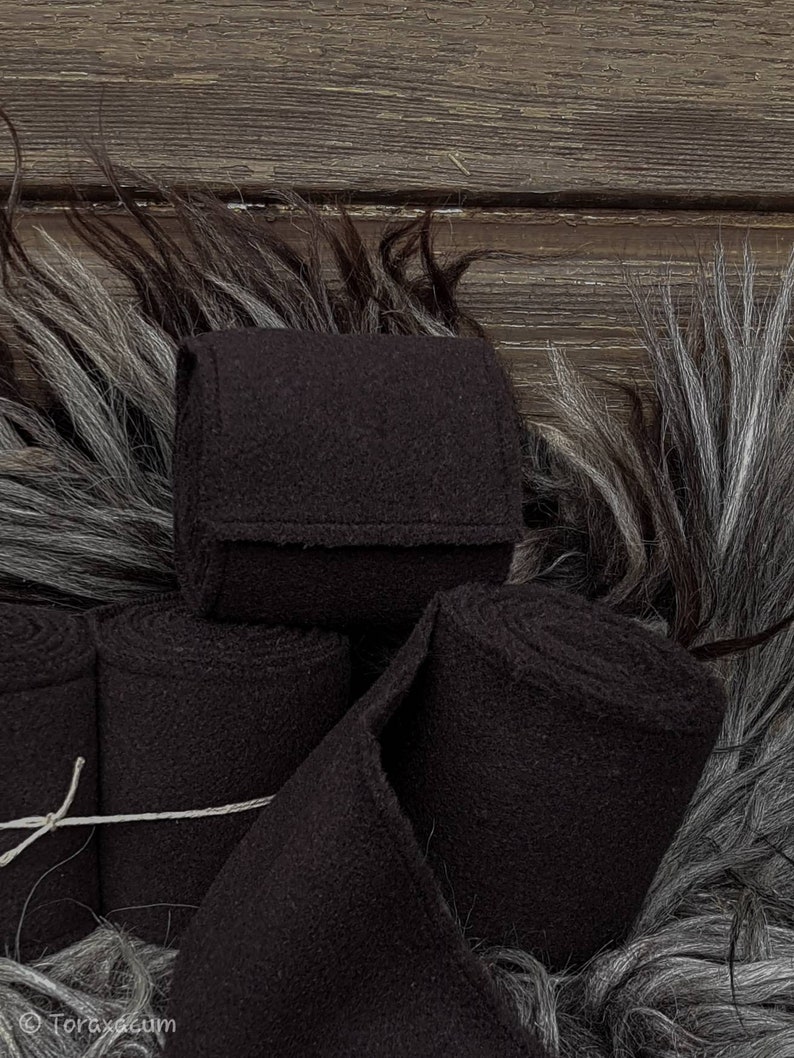 Leg Wrap Wool Brown Kids Calf Wrap Viking Ranger Costume Cosplay Medieval Boys SCA Toraxacum LARP