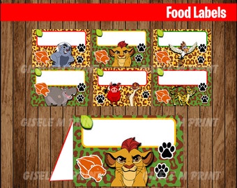 Lion Guard Thank You Tags Printable Lion Guard Tags Lion - Etsy